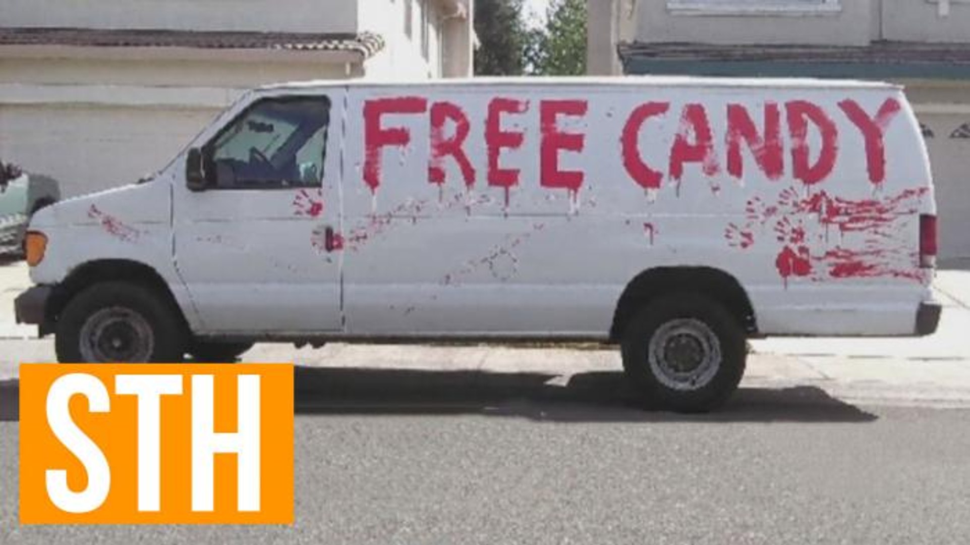 Creepy "Free Candy" White Van Cruises Around Suburban Sacramento - video  Dailymotion