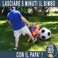 LASCIARE POCHI MINUTI IL BIMBO CON IL PAPÀ!!!!!