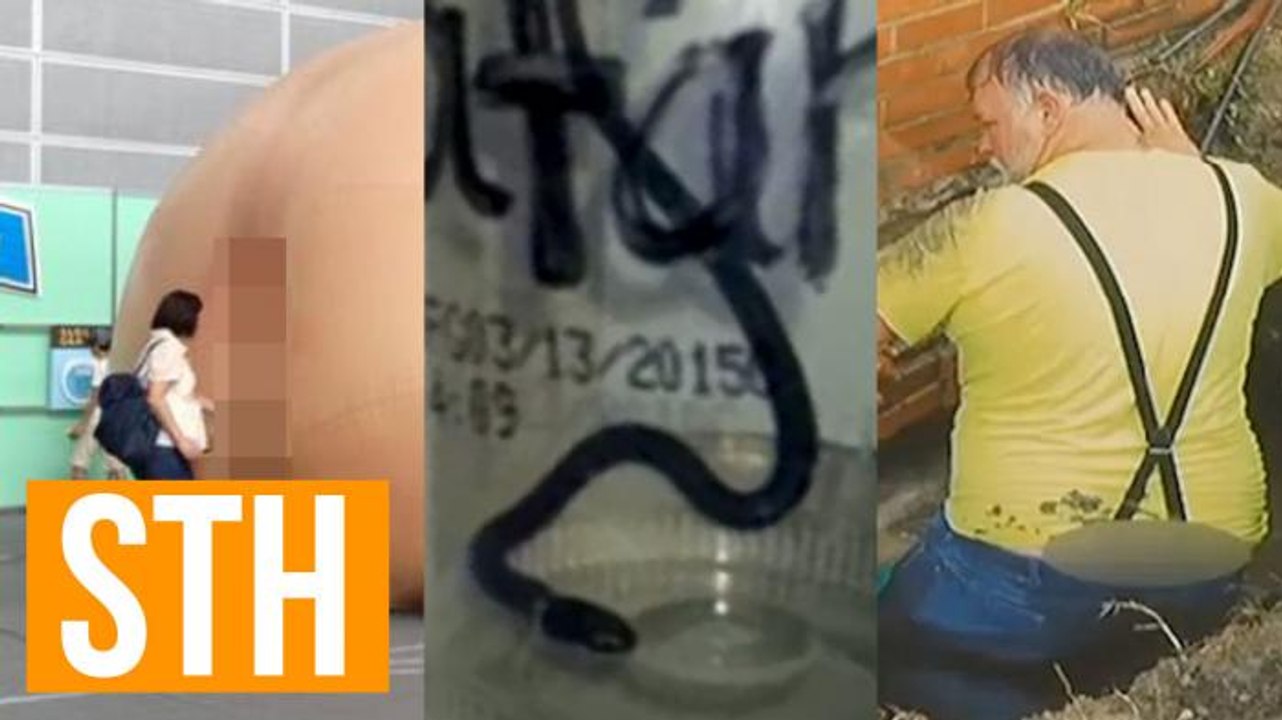 Japanese Butthole Playground, Underwear Snake, Viral Plumber's Crack!