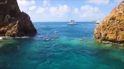 Amazing drone footage over the British Virgin Islands