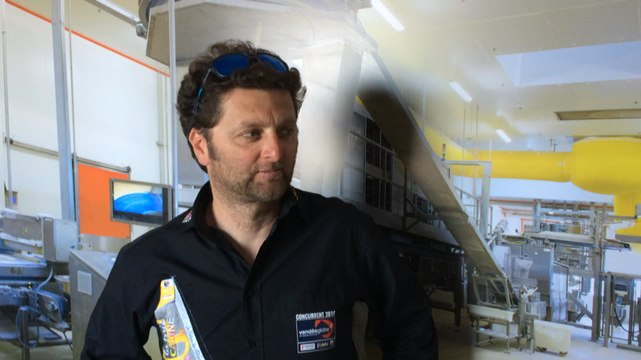 Le skipper Arnaud Boissières à La Mie Câline