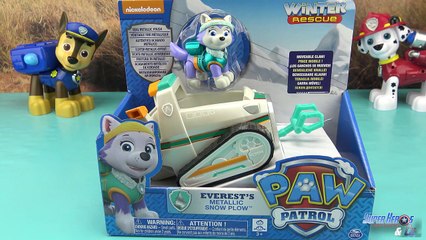 Paw Patrol Everest Pat Patrouille Série Limitée Winter Rescue Patrulla Canina Jouet Juguetes 4k