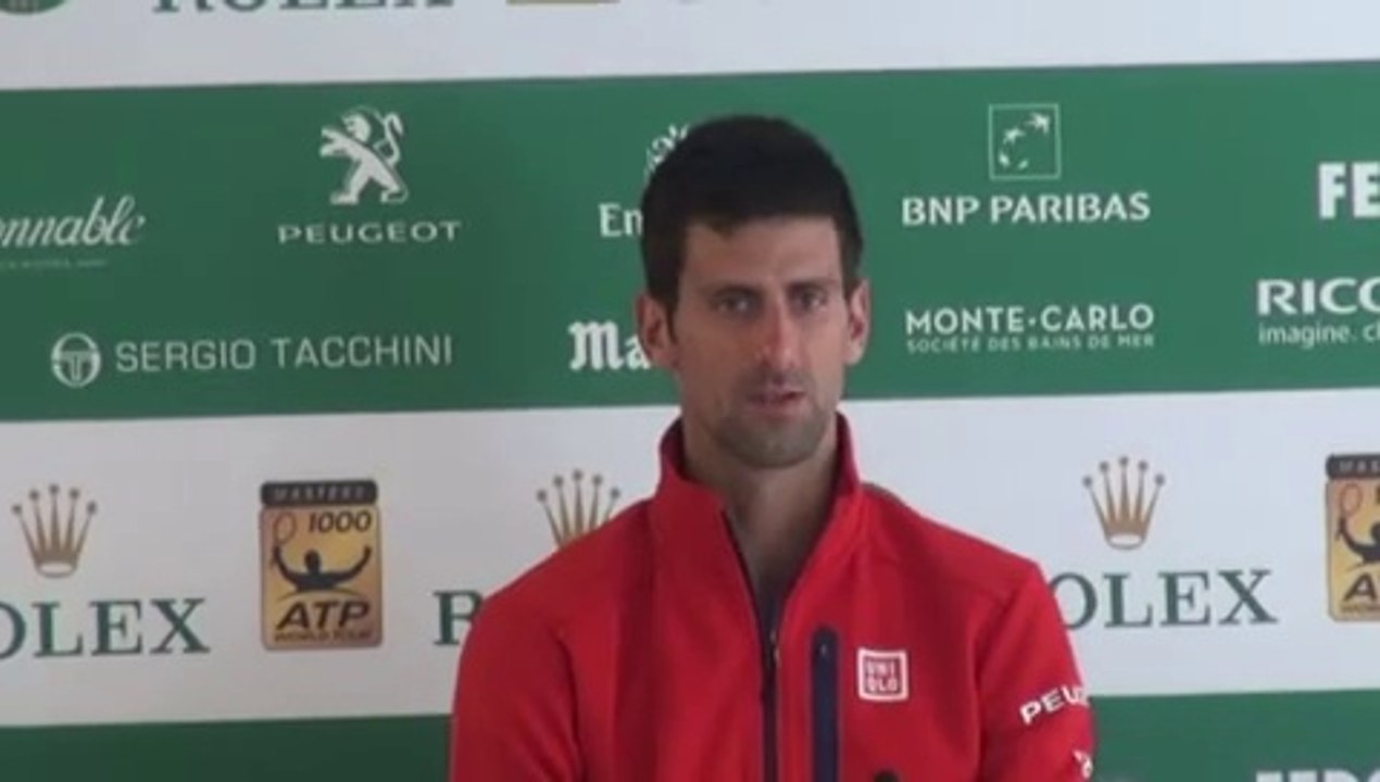 La réaction de Djoko éliminé d'entrée à Monte-Carlo