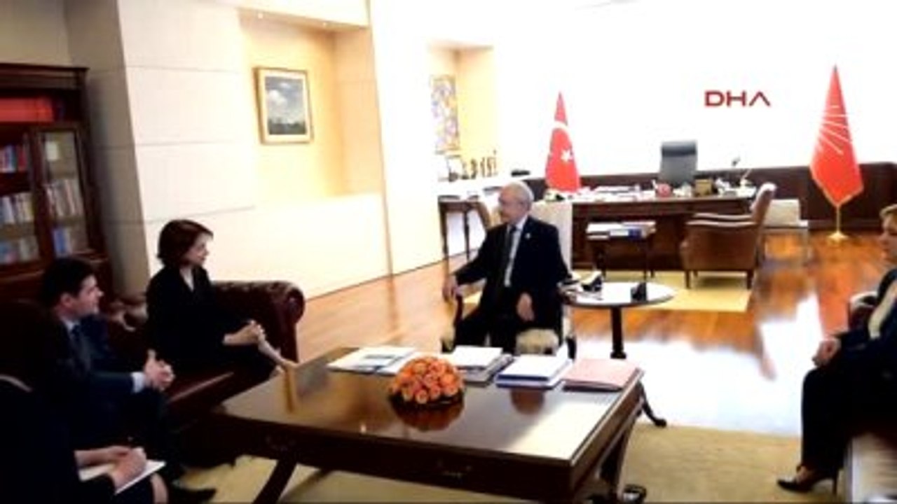 Kılıçdaroğlu, Bulgaristan'ın Ankara Büyükelçisi Nadezhda Nikolova Neynsky ile Görüştü