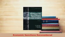 PDF  Economic Sanctions Reconsidered PDF Book Free
