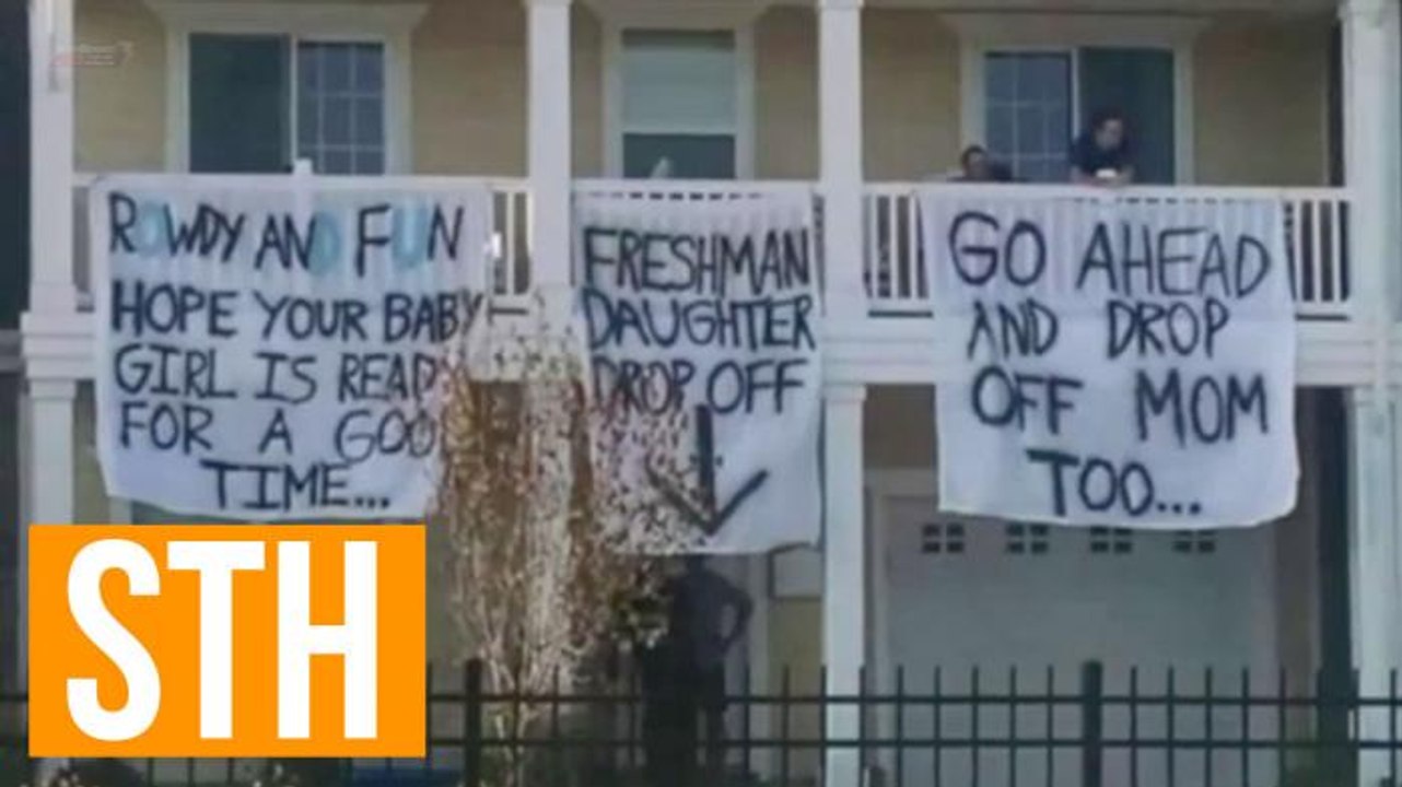 Old Dominion Students "Welcome" Freshmen Girls With Sleezey Banners