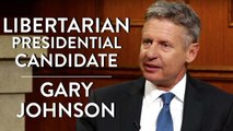 Libertarian Presidential Candidate Gary Johnson