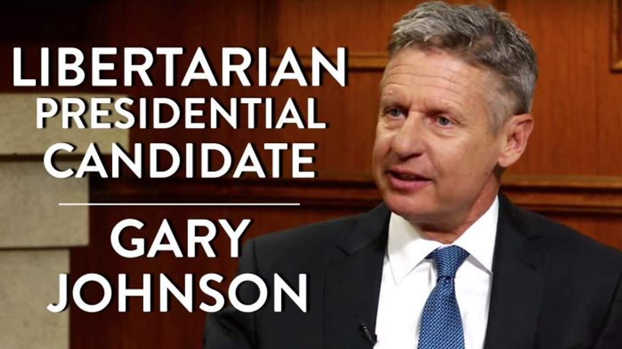 Libertarian Presidential Candidate Gary Johnson
