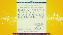 READ book  Emily Posts Guide to Business Etiquette  BOOK ONLINE