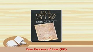 Read  Due Process of Law PB Ebook Free