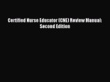 Read Certified Nurse Educator (CNE) Review Manual: Second Edition Ebook Online