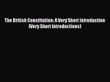 [Download PDF] The British Constitution: A Very Short Introduction (Very Short Introductions)