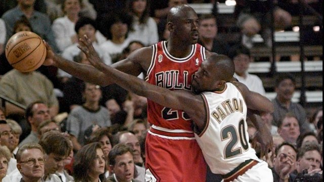 This would be a foul in today's NBA, but not in the '90s