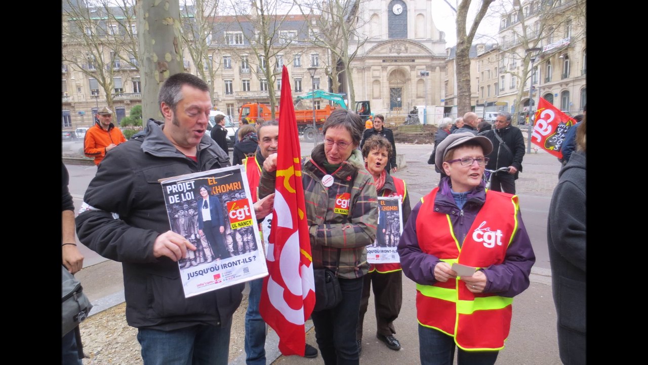 Manif du 24 mars 2016 à Nancy contre la loi el Khomri
