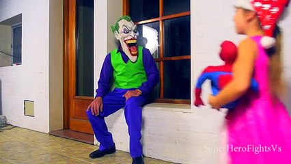 Spiderman Baby The Joker and Princess Aurora Super Hero Fights Vs In Real Life IRL Movie