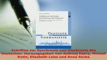 PDF  Schriften zur Synchronie und Diachronie des Deutschen Herausgegeben von Andrzej Kątny Download Full Ebook