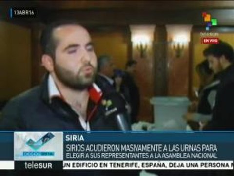 Participación ciudadana destacó en elecciones parlamentarias de Siria