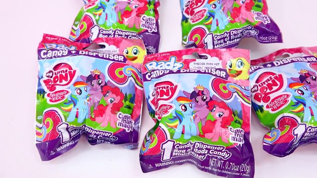 5 My Little Pony Radz Candy Surprise Mystery Blind Bags + Limited Edition - Cookieswirlc Video