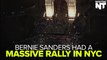 Bernie Sanders Has Huge Turnout For Rally In Washington Square Park