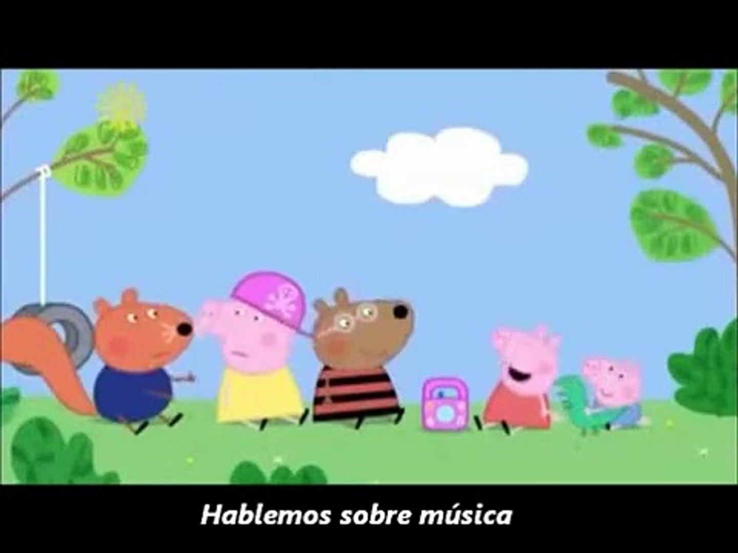 ⁣Peppa pig escucha miley cyrus