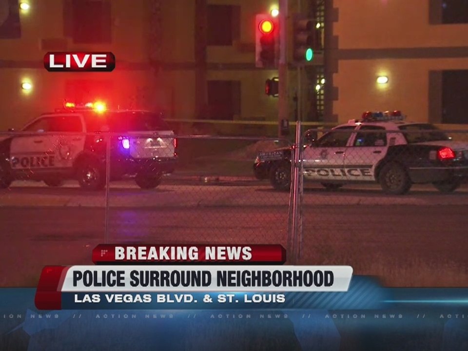 Heavy police activity on north end of Las Vegas Strip