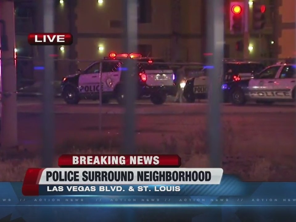 Heavy police activity on north end of Las Vegas Strip