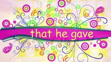 John 3 16   Bible Memory Verse Song For Children in English language