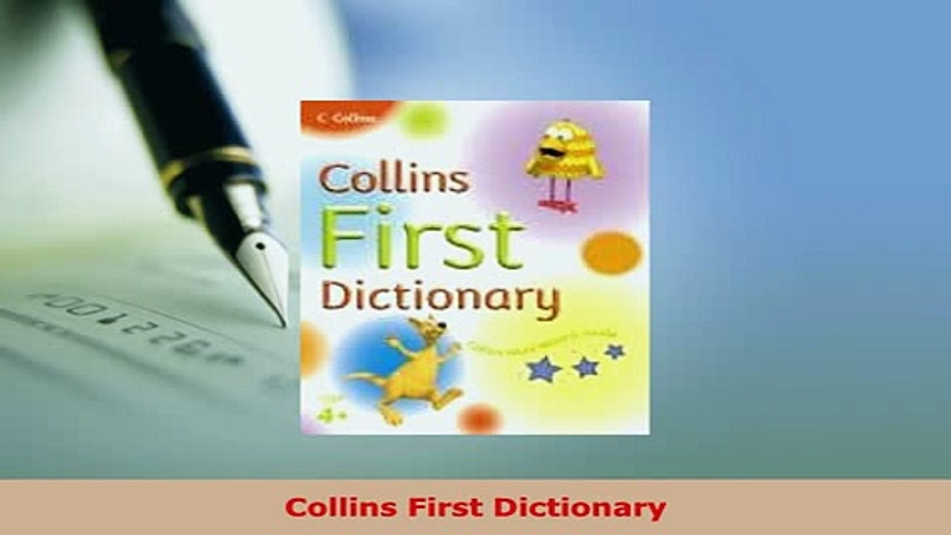 Pdf Collins First Dictionary Read Online - 