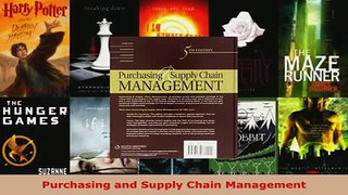 Purchasing and Supply Chain Management