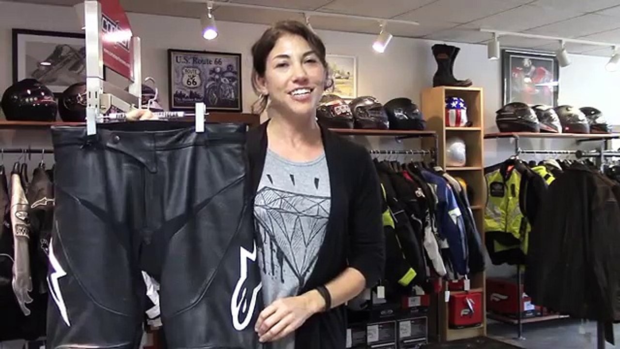 Used Alpinestars Track Leather Pants at Yellow Devil