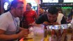 Last Seconds of Super Atomic Wing Eating Challenge at Buffalo Wings & Rings - Del Rio, TX