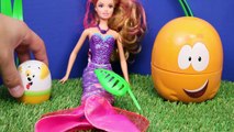 Bubble Guppies Kinder Surprise Eggs Barbie Shopkins Ariel Mermaid Mike The Merman Stacking Cups