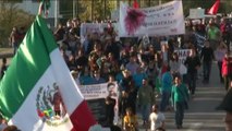 Caravana en apoyo a los normalistas desde Chihuahua