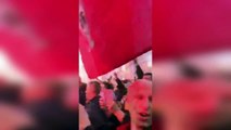 amazing atmosphere of Liverpool fans outside of Anfield  - Liverpool vs Borussia Dortmund 14-04-2016