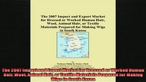 FREE PDF  The 2007 Import and Export Market for Dressed or Worked Human Hair Wool Animal Hair or  FREE BOOOK ONLINE