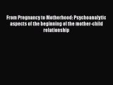 [Read book] From Pregnancy to Motherhood: Psychoanalytic aspects of the beginning of the mother-child