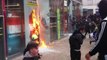 À Nantes, le 05 avril 2016, un magasin Go Sport est saccagé par des casseurs