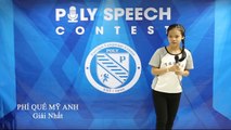 POLY -  Phí Quế Mỹ Anh đạt giải nhất cuộc thi hùng biện tiếng Anh POLY Speech Contest 2015