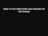 Read Taylor 7e Text & Video Guide plus Carpenito 14e Text Package Ebook Free