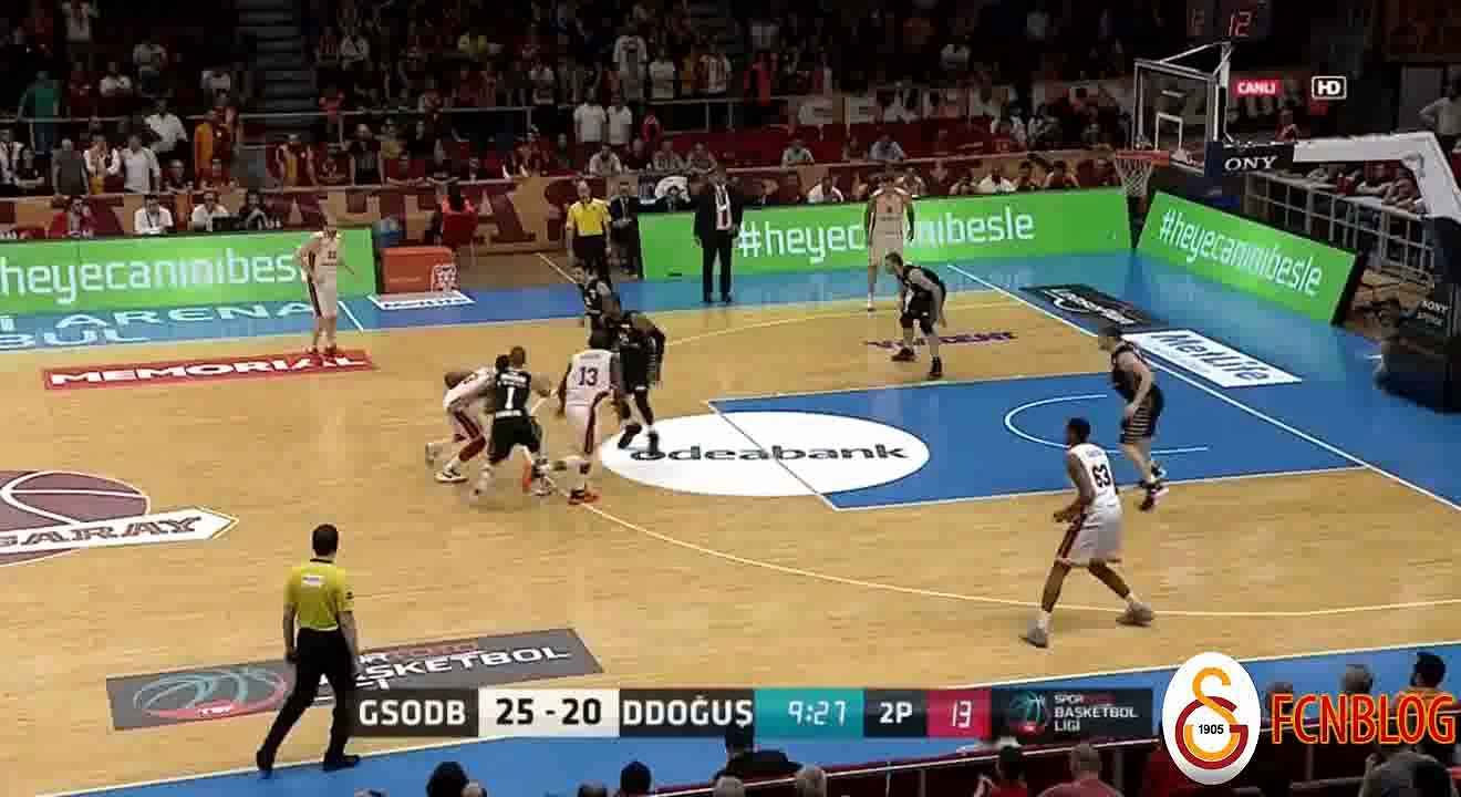 BSL 22. Hafta | Galatasaray Odeabank-Darüşşafaka Doğuş İlk Yarı