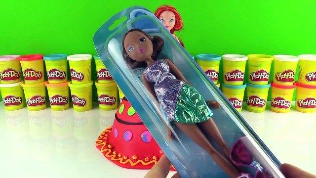 Winx Bloom Oyun Hamuru Elbise Tasarımı Layla Stella Frozen MLP Oyuncakları