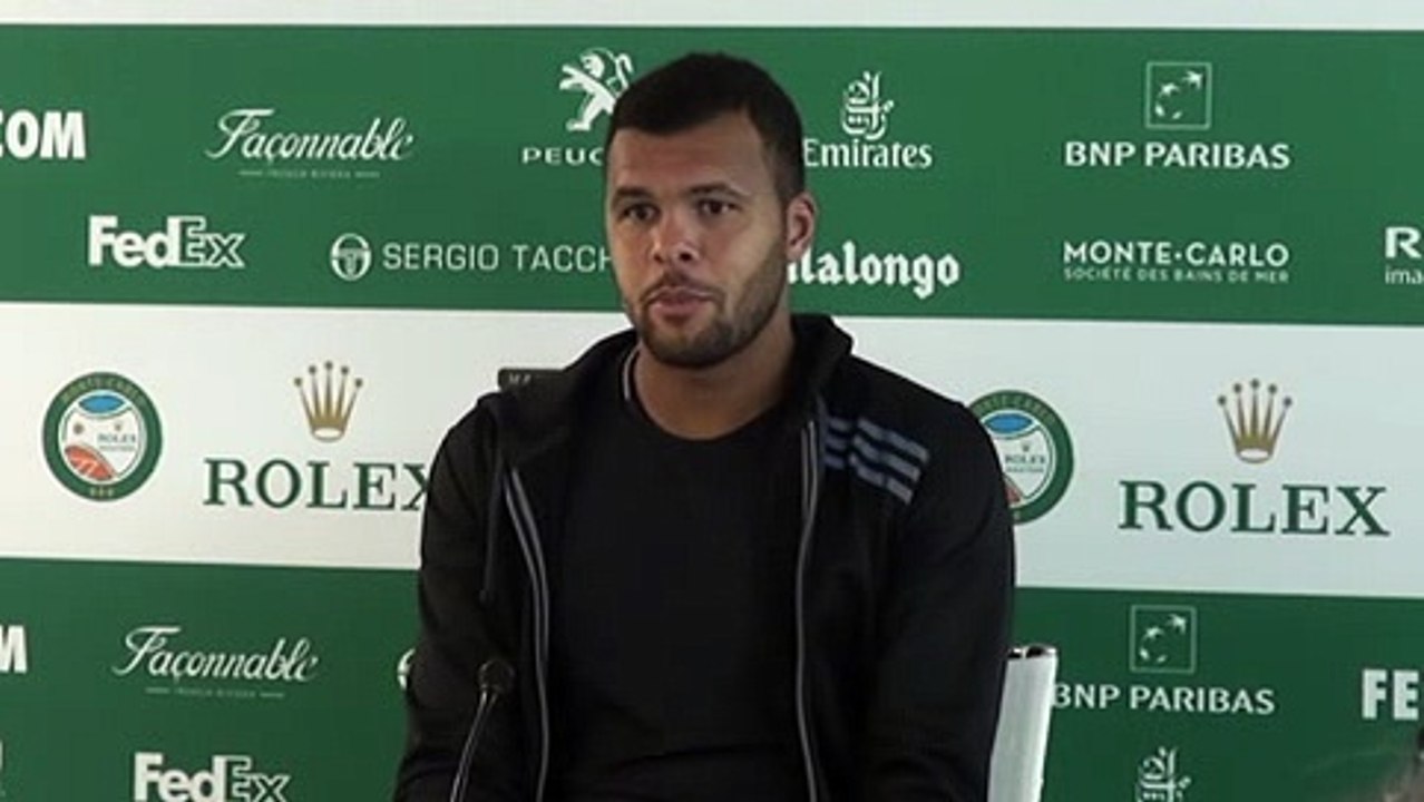 ATP - Monte-Carlo Rolex Masters 2016 - Jo-Wilfried Tsonga évoque son quart de finale contre Roger Federer