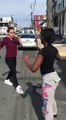 White girl fights black girl in the hood GONE WRONG pt.2