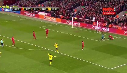 0-2 Pierre-Emerick Aubameyang Goal - Liverpool 0-2 Borussia Dortmund 14.04.2016