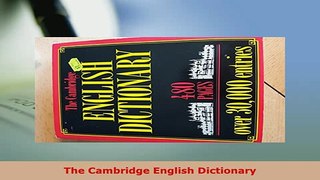 PDF  The Cambridge English Dictionary Download Online