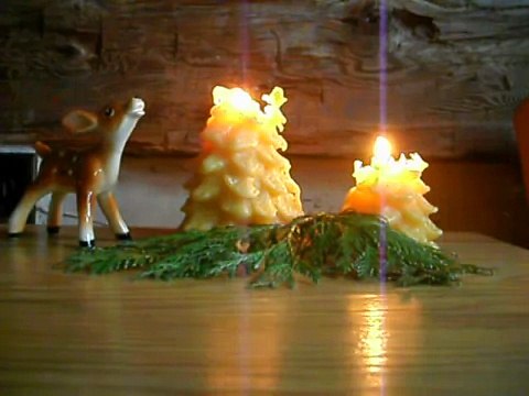 Beeswax Candles, burning (still), with Jo Stafford