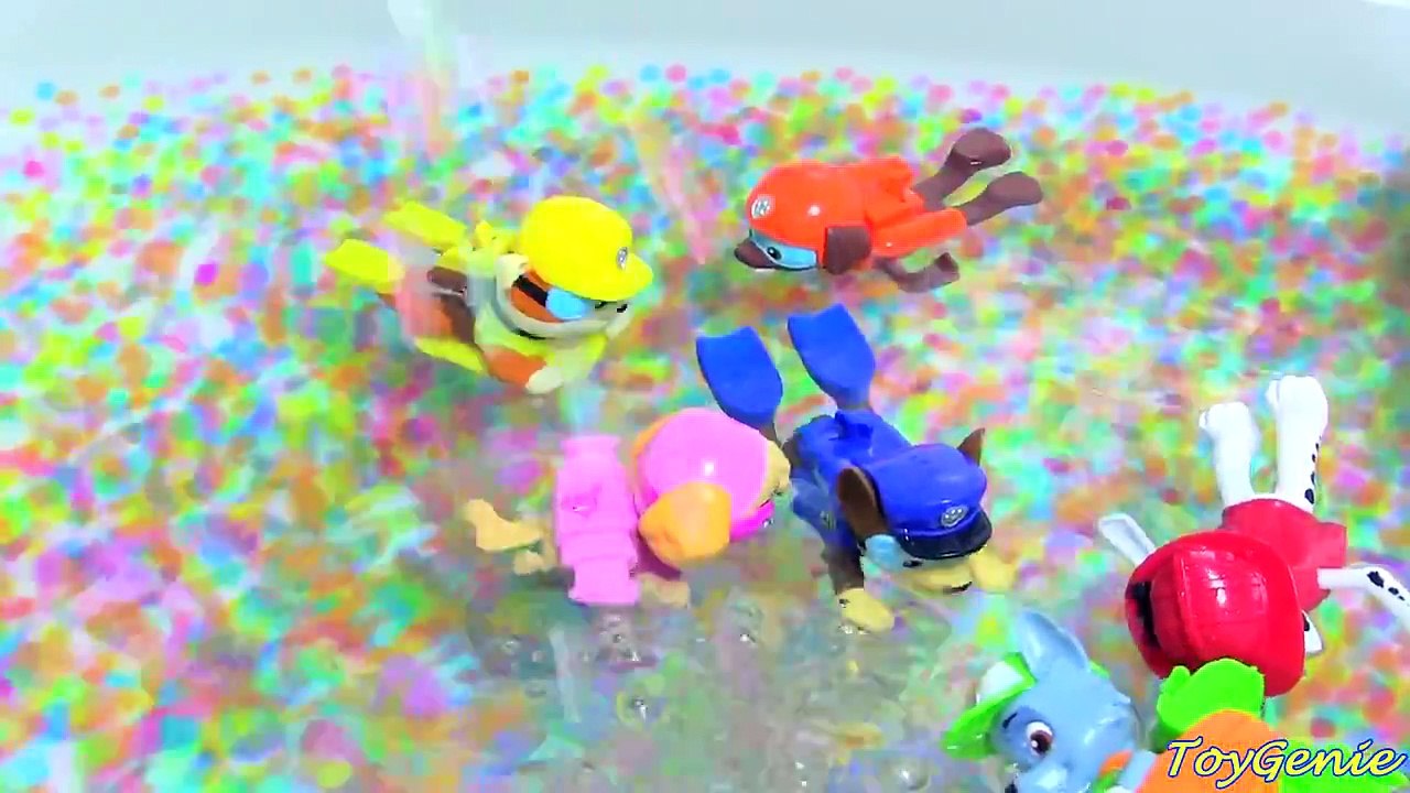 Paw Patrol Paddlin Pups with Raining Orbeez and Shopkins Season 3