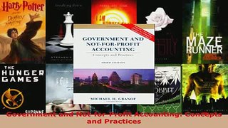 Government and NotforProfit Accounting Concepts and Practices
