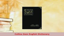 PDF  Collins Gem English Dictionary Download Full Ebook