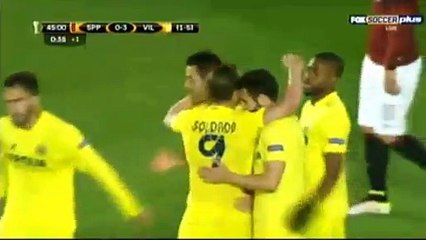 Bruno Goal Sparta Prag 0 - 3 Villarreal - Europa League 14/04/2016